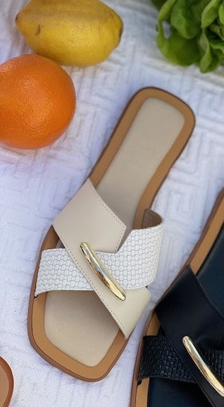 Sandalia Pal White